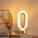Luminária de Mesa Lâmpada Touch Quarto Luxuosa Cristal Acrílico 3 Tons de Led