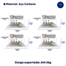 kit com 4 Prateleira Organizadora de Armário | Ganhe Até 2x Mais Espaço.