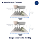kit com 4 Prateleira Organizadora de Armário | Ganhe Até 2x Mais Espaço.