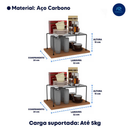 kit com 4 Prateleira Organizadora de Armário | Ganhe Até 2x Mais Espaço.
